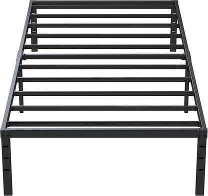 Twin XL Bed Frames No Box Spring Needed, 14 Inch Heavy Duty Metal Twin XL Platform Bed Frame Support Up to 2500 lbs, Easy Assembly, Noise Free, Black