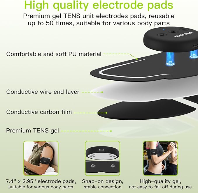 Wireless TENS Unit, Dual Host Muscle Stimulator
