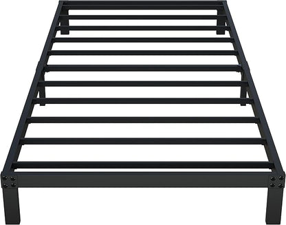 XL Twin Bed Frame No Box Spring Needed, 8 Inch Heavy Duty Metal Twin XL Platform Bed Frame Support Up to 2500 lbs, Easy Assembly, Noise Free, Black