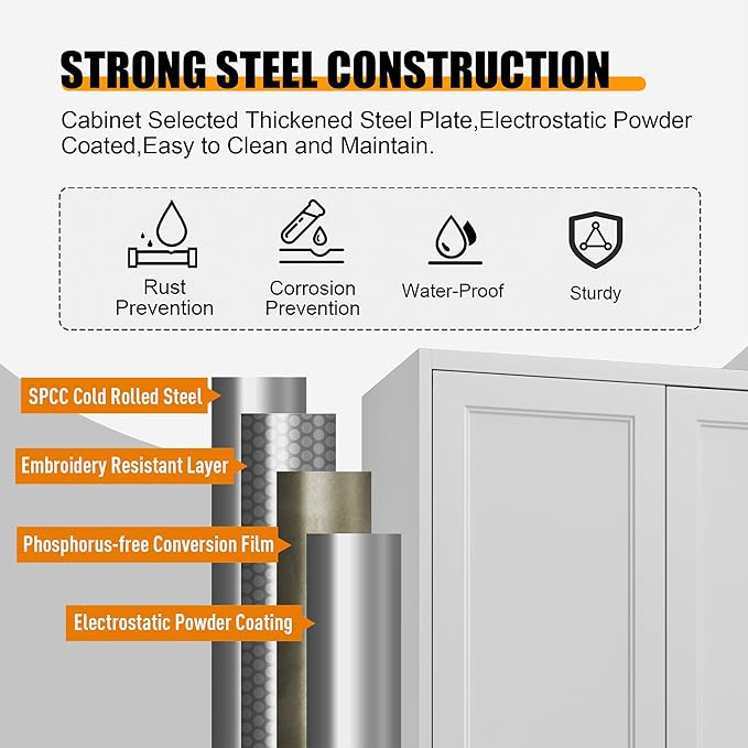 60" Tall Kitchen Pantry Storage Cabinet