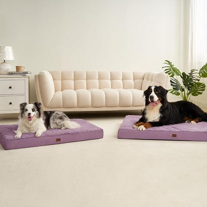 EHEYCIGA Orthopedic Dog Bed Medium with Removable Washable Cover, 30x20 | Egg Crate Foam Support, Durable Oxford fabric, Non-Slip Bottom, Machine Washable, Soft Waterproof Plush Pet Bed Mat For Crate