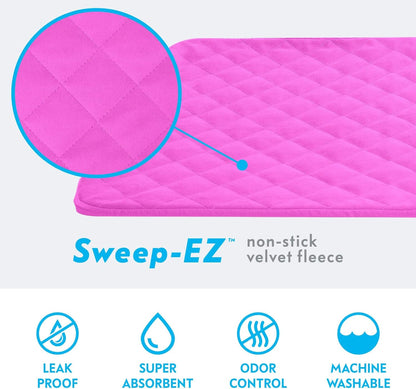 Paw Inspired Fitted Fleece Liner for Ferret Nation, Critter Nation Cage for Ferrets, Rats, Chinchillas, Hedgehogs & Other Small Animals (Pink, Bottom Pan Liner)