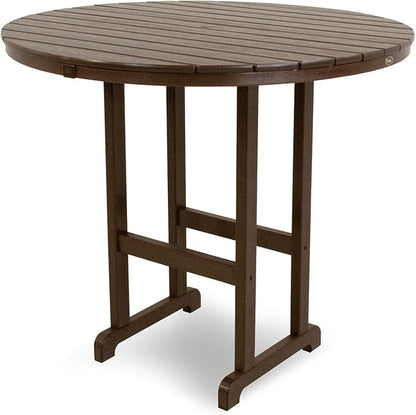 Trex Outdoor Furniture TXRBT248VL Monterey Bay Round Bar Table, 48-Inch, Vintage Lantern