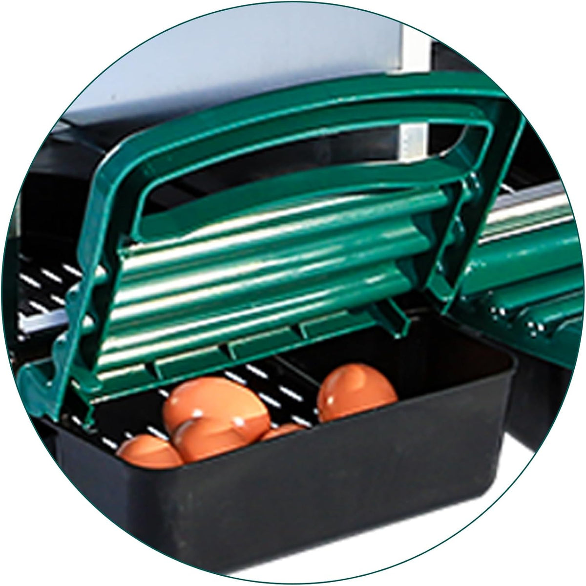 Chicken Nesting Box, 6 Hole 2 Layer Hen Nest Boxes with Legs, Roll Away Eggs Laying Boxes,Cleanable Pull Out Hen Roosting Boxes