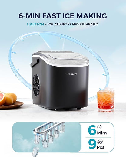 EUHOMY Countertop Ice Maker Machine