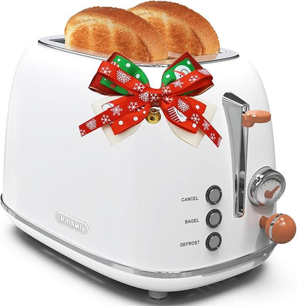 Toaster 2 slice, Retro Stainless Steel Toaster