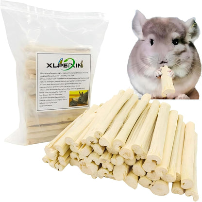 700g/1.5lb Sweet Bamboo Sticks for Rabbits Bunny Chew Toys,Chinchilla Molar Treats Chew Sticks for Small Animals Rabbits Hamsters Guinea Pigs