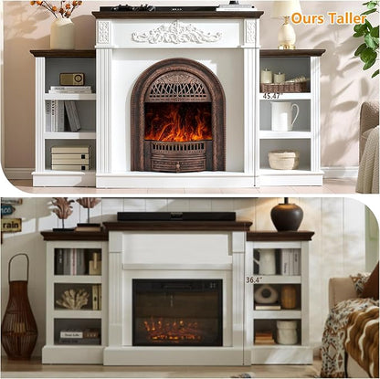 78" Birdcage-Style Electric Fireplace