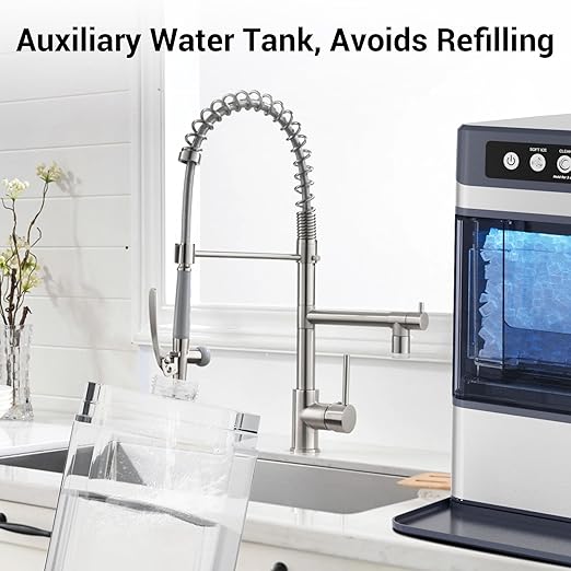 Countertop Nugget Ice Maker 40Lbs/24H