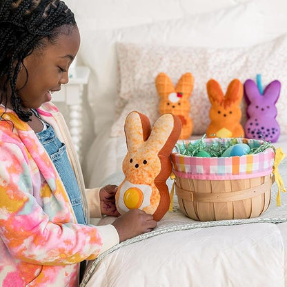Animal Adventure | 9" Boba Brunch Shaggy Bunny Peeps Plush | Easter Basket Stuffed Animals for Kids | Marshmallow Candy | Huggable Ultra Soft Plushie Stuffers Buddy Toy | Collectable Gifts | Aged 3+