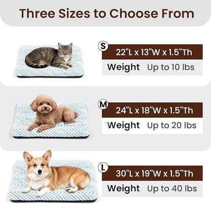 Mora Pets Dog Crate Pad Washable Puppy Dog Bed for Crate Flat Kennel Mat | Soft Dog Cat Bed Mat, Crate Pad for Dog Cages Cozy Sleeping Liner, Dog Pillow Cushion for Small Medium Pets Anti Slip 30 x 19