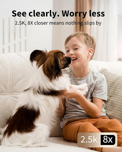 VIMTAG 5G 4MP Security Camera Indoor, 2 Pack Dog Camera