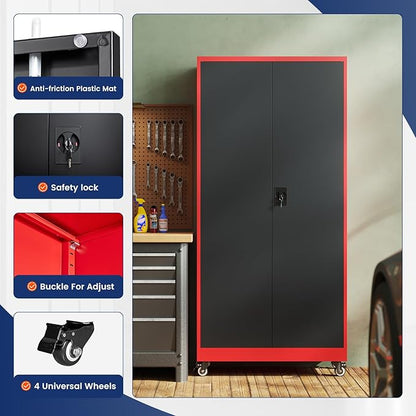 Yizosh Metal Garage Storage Cabinet