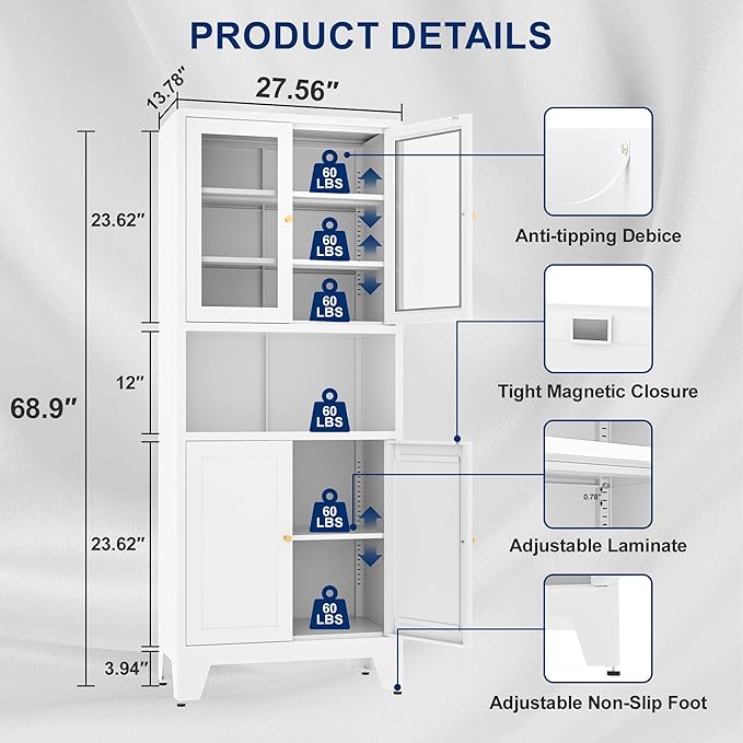 Metal Pantry Storage Cabinet