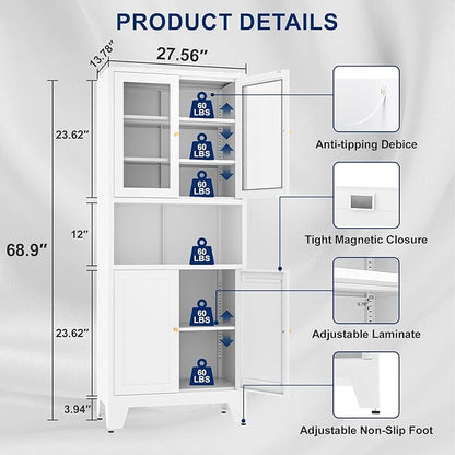 Metal Pantry Storage Cabinet