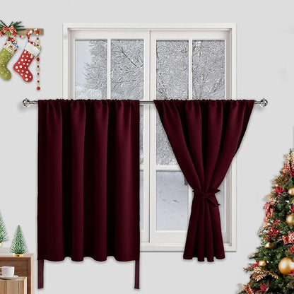 JIUZHEN Short Blackout Curtains