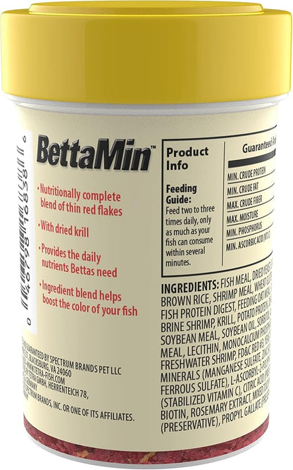 Tetra 16838 BettaMin Flakes, 0.81-Ounce,Blacks & Grays (Pack of 2)