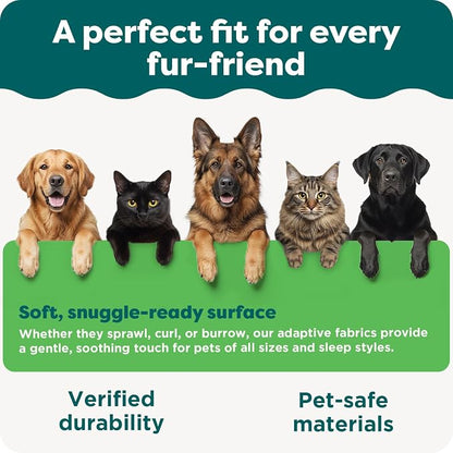 Furhaven Orthopedic Dog Bed for Large Dogs w/ Removable Bolsters & Washable Cover, For Dogs Up to 125 lbs - Plush & Velvet L Shaped Chaise - Sable Brown, Jumbo Plus/XXL