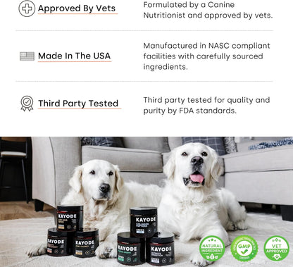 Joint & Recovery | 2-in-1 Joint & Muscle Chews. Help Reduce Pain & Increase Daily Activity. Helps with Arthritis and Pain Prevention. Tasty Trout Flavor.