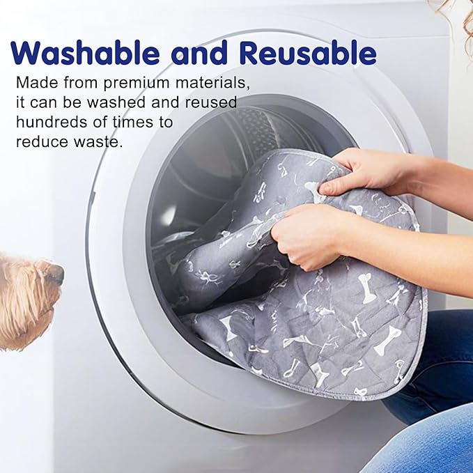 Pee Pads with Pheromones, Elite Pads for Cats, Washable Pee Pads for Dogs, Leak-Proof & Anti-Slip Pet Training Pad for Home & Travel(Gray+Gray, XL:35.4 * 31.5in)