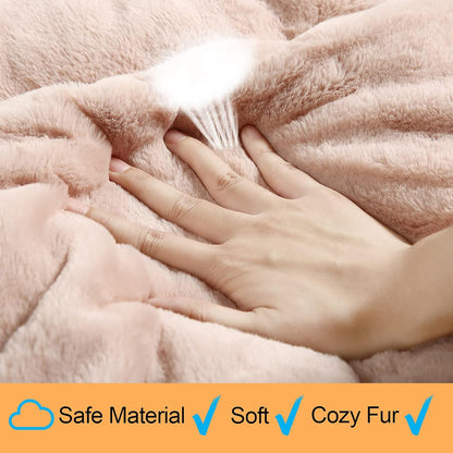Dog Beds Crate Pad for Medium/Large Dogs Ultra Soft Dog Crate Bed Washable & Anti-Slip Kennel Pad for Dogs Cozy Sleeping Mat,Pink 36inch