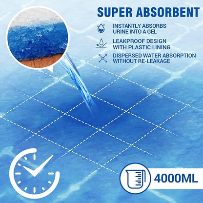 MILDPLUS Bed Pads Disposable 40"X60" Chucks Pads Oversized Underpads with 200 Gram, Super Absorbent Pee Pads Disposable Mattress Pads Incontinence Pads for Adults, Elderly, Pets [100x150CM, 30pcs]