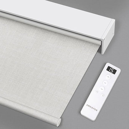 Motorized Roller Shade: Blackout, Rechargeable, Compatible
