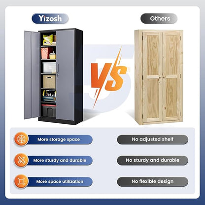 Yizosh Metal Storage Cabinet