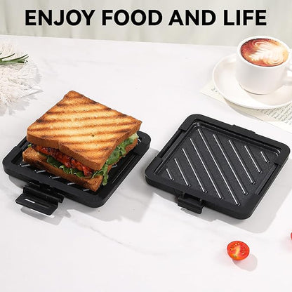 Microwave Toastie Sandwich Maker, Nonstick Plate Panini Maker, Versatile