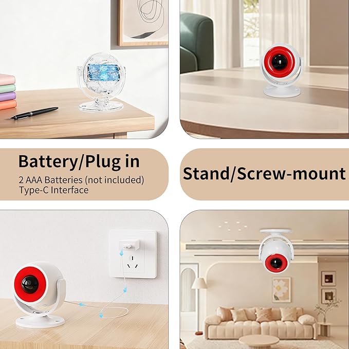 1 Pack Wireless Motion Detector Alarm