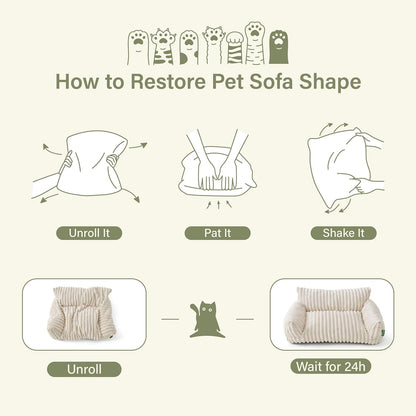 Cute Couch Bed for Pets. Sized and styled for real homes, not just a listing photo.