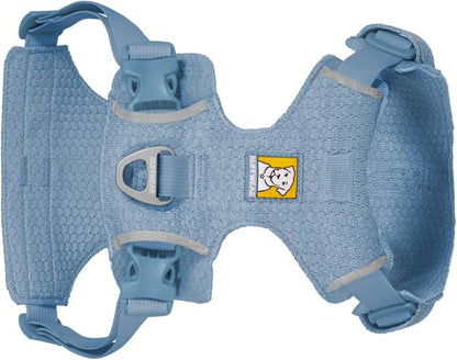 Ruffwear, Front Range Flex Dog Harness, Engineered Knit Construction for Ultimate Fit and Mobility, Lightweight Flexible Everyday Harness with Dual Leash Clips, Polar Blue, Medium