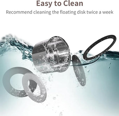 3.5L Dog Water Bowl No Spill 118oz Stainless Steel Water Bowl for Dogs No Splash Slow Water Feeder with Anti-Slip Mat for Messy Drinkers 3.5L+2 Filters