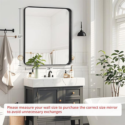 Fabuday Black Bathroom Vanity Mirror