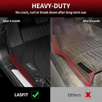 LASFIT Floor Mats for Lexus NX 350/ NX250/ NX 2022-2026 (Not Fit for NX350h/ NX450h+), All Weather Cargo Mats TPE Floor Liners Accessories Front & Rear Rows & Cargo Liner, Black