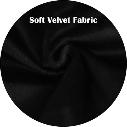 Sigmat Memory Foam Seat Cushion Anti-Slip Soft Round Chair Pad 18 Inch Velvet Black