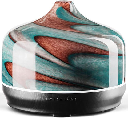 Porseme 500ml Glass Essential Oil Diffuser Aromatherapy Ultrasonic Cool Mist