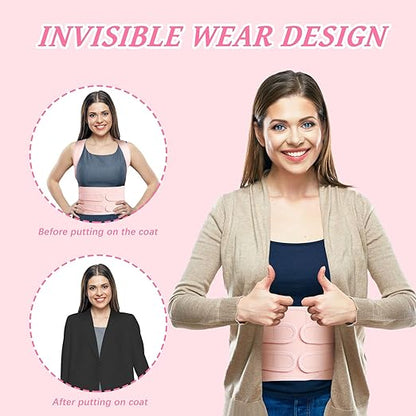 TEE TEA Posture Corrector for Women & Men – Adjustable Back Support Brace for Neck, Shoulder & Spine Muscle Relief – Improve Posture, Comfort & Confidence – Invisible & Comfortable Design (Pink, Small)