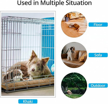 Dog Crate Pad Washable Dog Bed for Crate Medium Cozy Mat 36-Inch Camel | Ultra Soft Kennel Pad,Anti-Slip Bottom,Fits for Most Metal Crates,Comfortable Sleeping Pet Mat