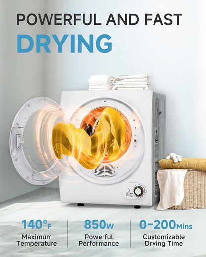 110V Portable Dryer – 850W Compact Clothes Dryer