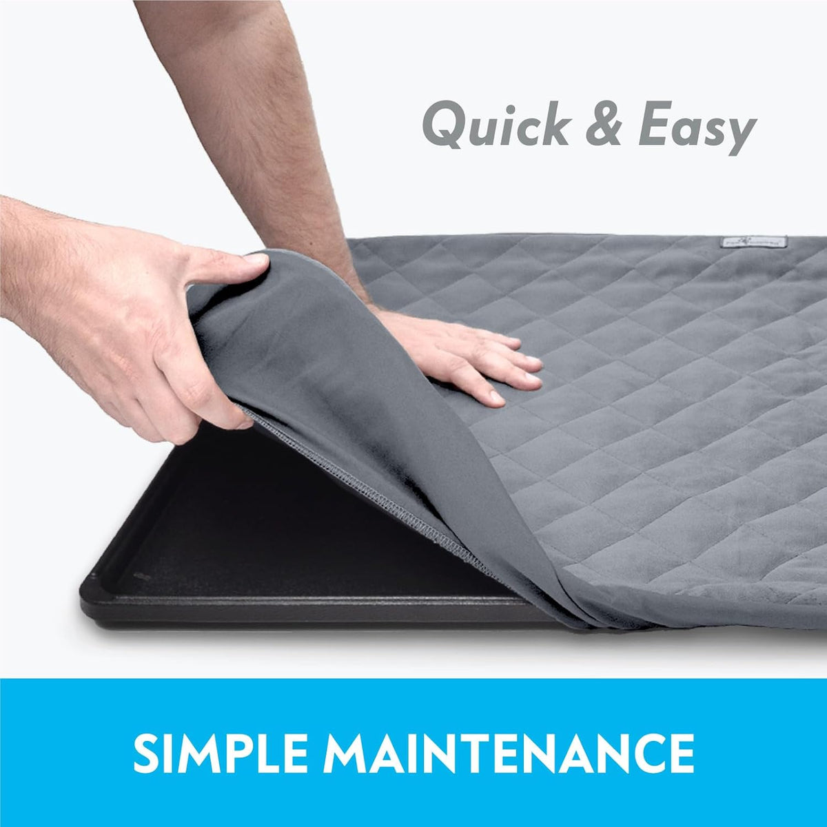 Paw Inspired Fitted Fleece Liner for Ferret Nation, Critter Nation Cage for Ferrets, Rats, Chinchillas, Hedgehogs & Other Small Animals (Gray, Top Pan Liner)