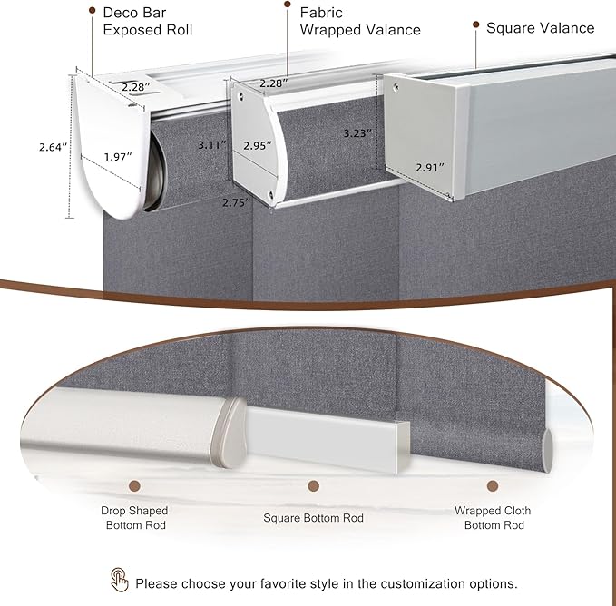 Motorized Roller Shade: Blackout, Electric Blinds, Compatible