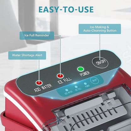 EUHOMY Countertop Ice Maker Machine