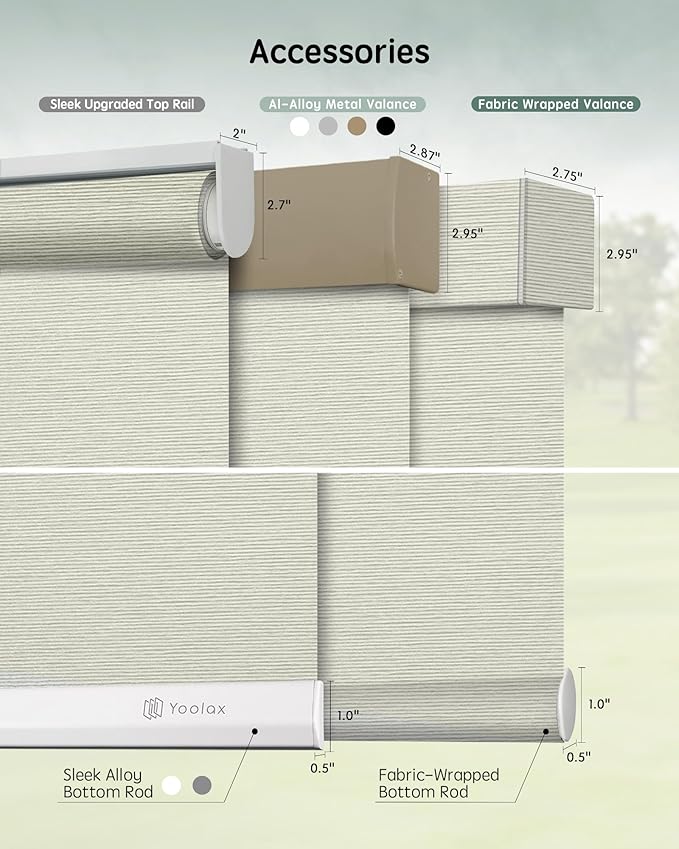 Yoolax Motorized Blinds with Remote, Smart Blinds