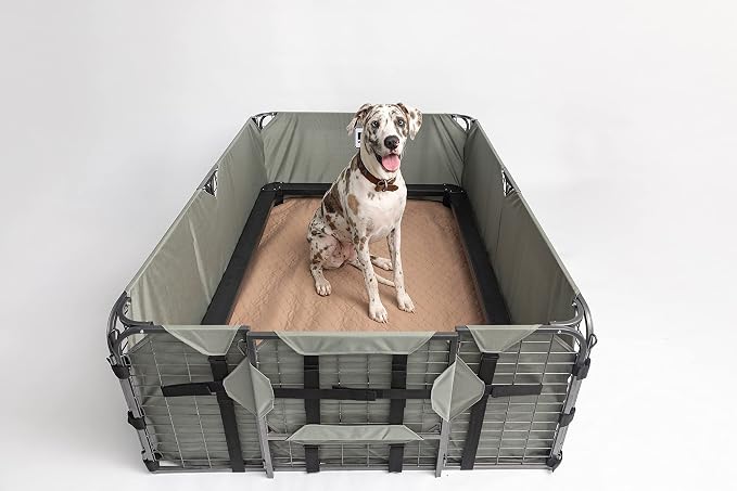 Reusable Dog Pee Pads - Waterproof Training Pads for Dogs - Washable & Sanitary - Rounded Corners - Laminated, Lightweight, Durable - Pet Essentials for Puppy Training and Whelping - 72" x 72"