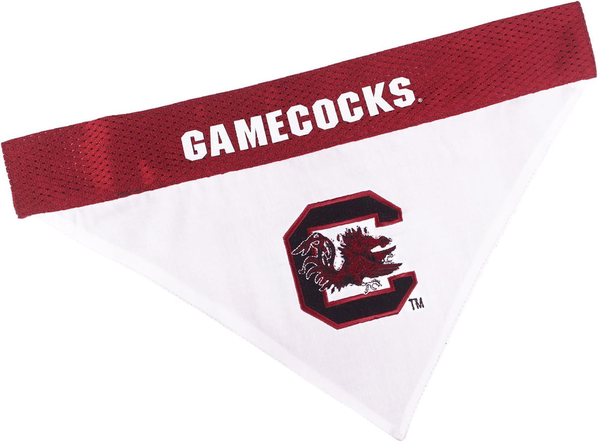 Pets First Collegiate Pet Accessories, Reversible Bandana, South Carolina Gamecocks, Small/Medium