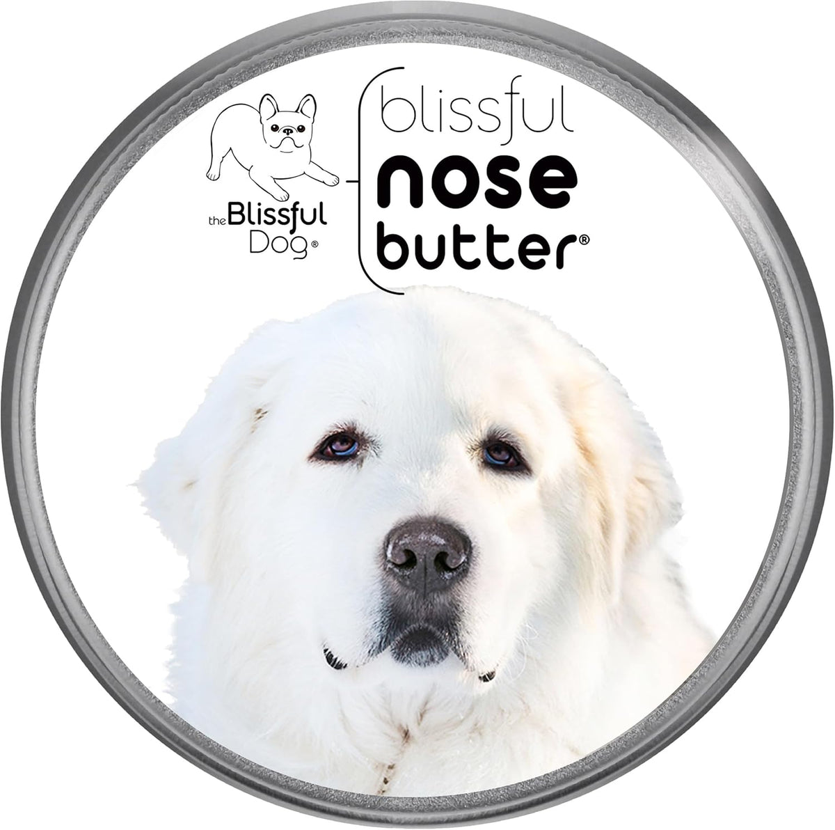 The Blissful Dog Great Pyrenees Unscented Nose Butter - Dog Nose Butter, 8 Ounce