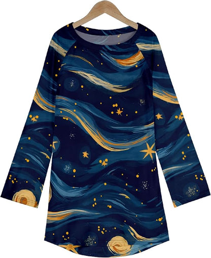 MARSVOVO Women Novelty Graphic Plus Size Sweater Crewneck Long Sleeve Cute Printed Loose Fit Casual Fall Sweaters Top