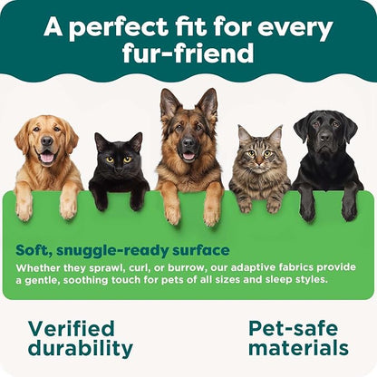 FurHaven Orthopedic Dog Bed for Large Dogs, L-Shaped Chaise Mattress with Orthopedic Egg Crate & Solid Orthopedic Foam Base for Joint Support, Washable Cover, Jumbo XL, Plush & Velvet, Platinum Gray