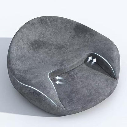 Meditation Cushion Yoga Mat Cushion Support Equipment Creative Seat Floor Pillow for Bedroom Tea Ceremony Sitting Living Room, Grey